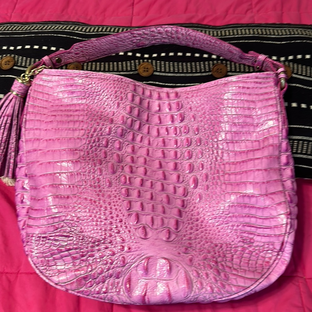 Bubble gum pink Brahmin handbag